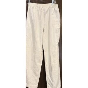 Vintage Tan Jay Corduroy Pants Elastic Waist W/beltloops Cream W26/L29 12 USA